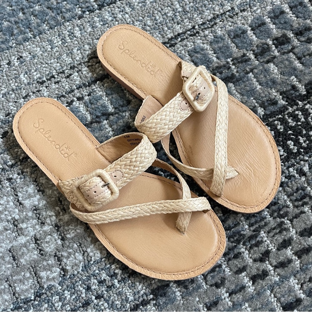 Splendid Sutton Sandal in Natural, Tan, Size 6.5M